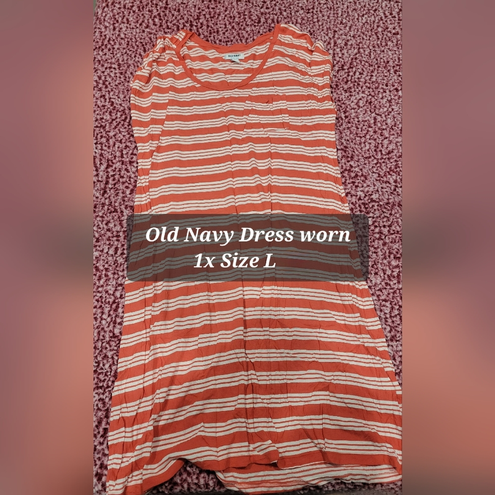 Stripe Mid-Length Dress